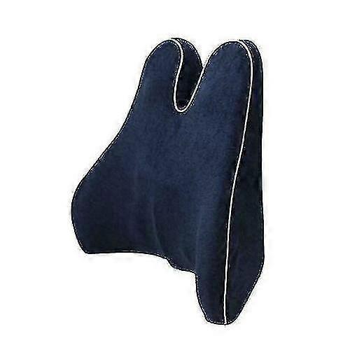 Memory Foam Lumbar Cushion - Office Chair Back Support with Removable Cover - Image 1