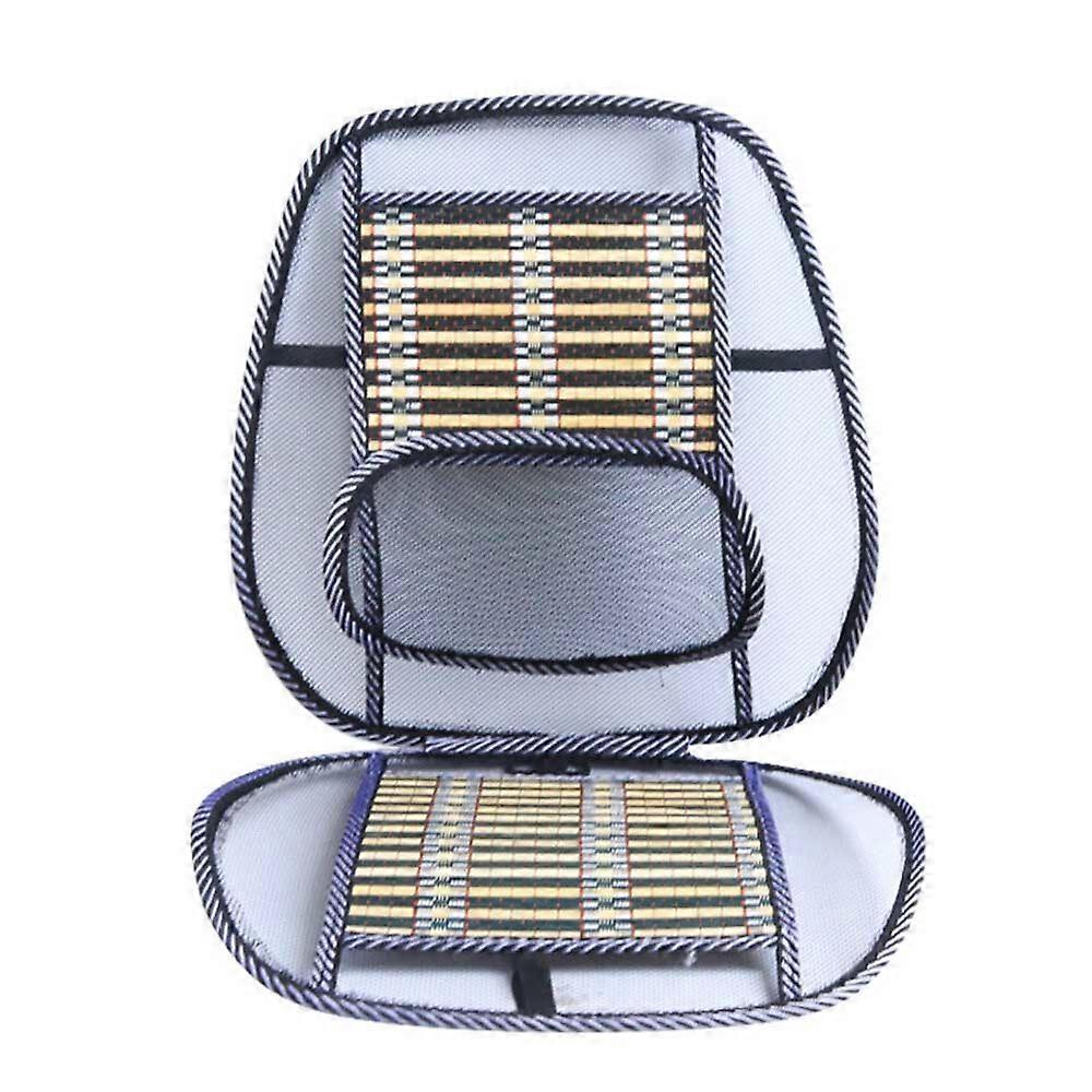 Cooling Massage Car Cushion - Breathable Summer Back & Waist Support Pad - Image 1