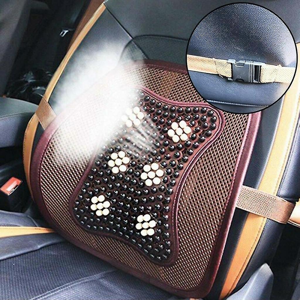 Massage Lumbar Back Cushion - Support Pad for vehicle seat or Office Chair - Image 3