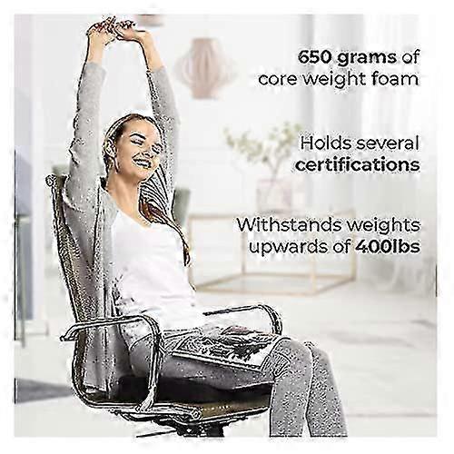 Tailbone Relief Seat Cushion - Office Chair Pad for Coccyx & Lower Back Pain - Image 4