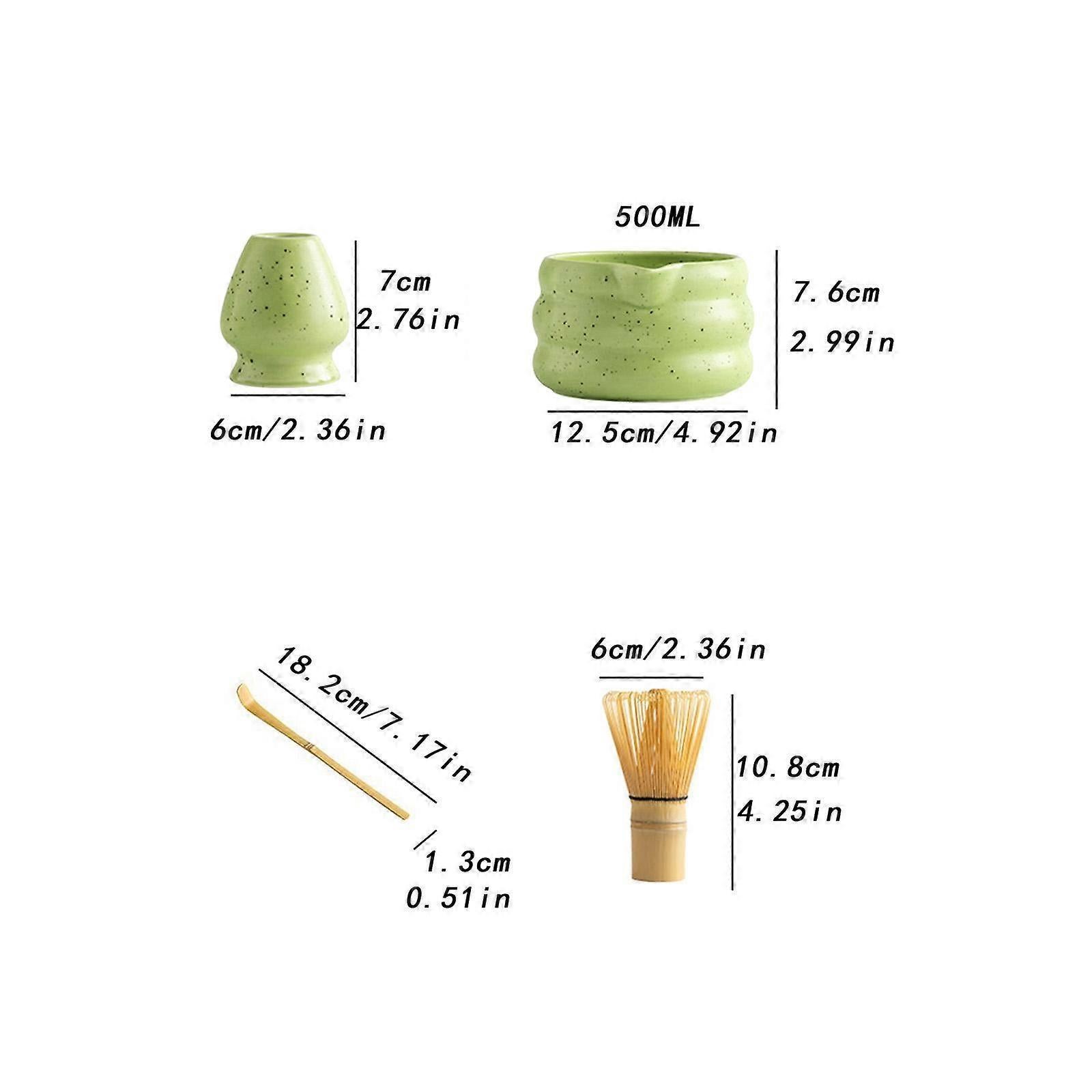 4pcs Matcha Whisk Set - Bamboo Whisk, Holder, Tea Making Tools for Matcha Lovers - Image 2