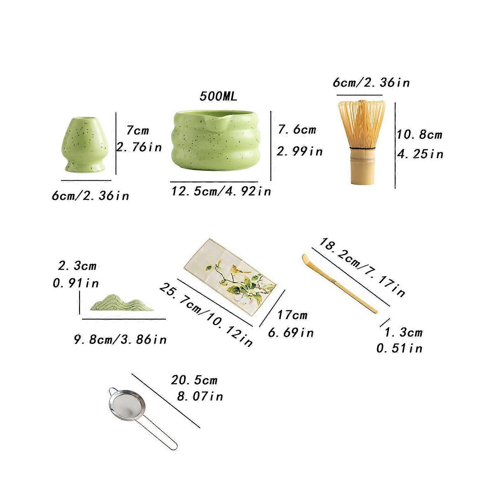 7pcs Matcha Whisk Set - Tea Making Kit with Bamboo Whisk, Scoop & Accessories - Image 2