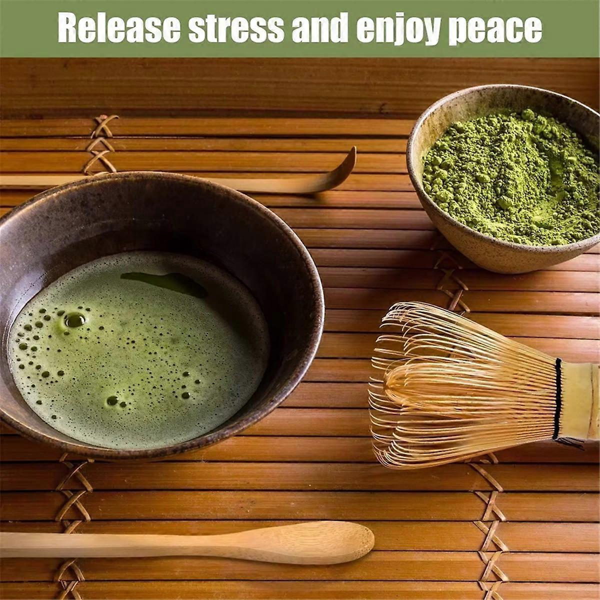 Practical Matcha Whisk Set - 1 Set with Whisk Holder for Matcha Tea Making - Image 3