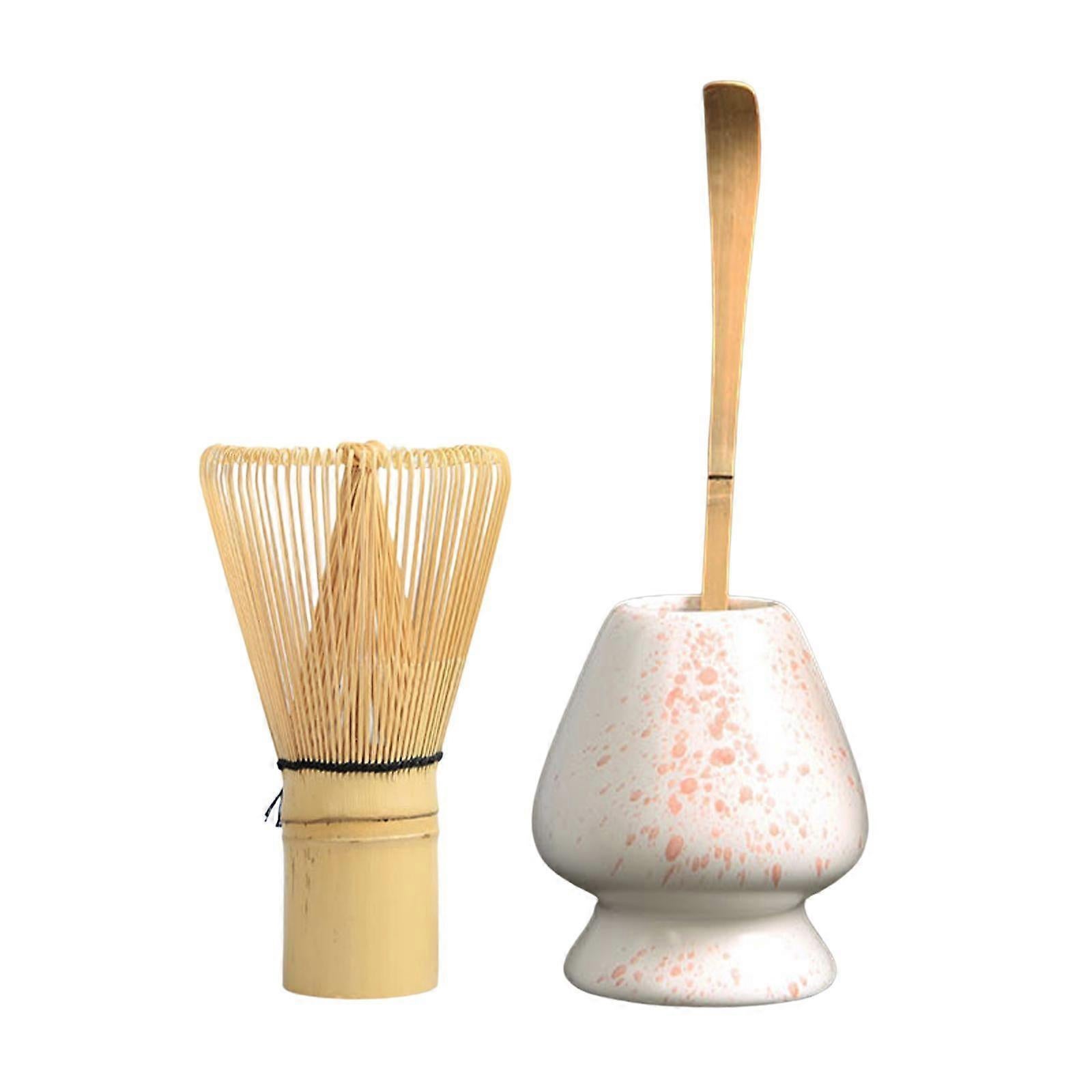 Matcha Whisk Ceremony Set (3pcs) - Whisk, Scoop, Tea Spoon & Bowl - Image 1