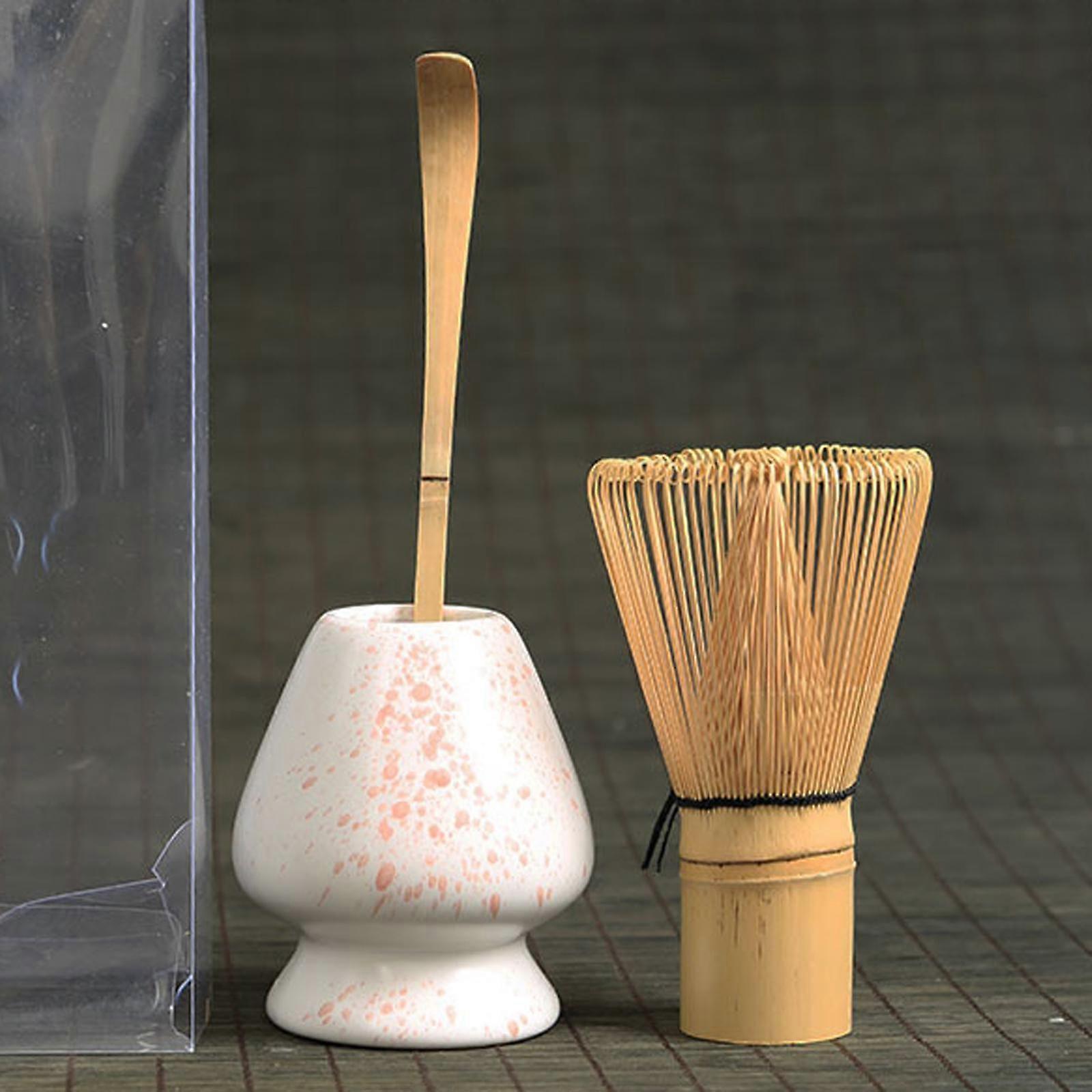 Matcha Whisk Ceremony Set (3pcs) - Whisk, Scoop, Tea Spoon & Bowl - Image 4