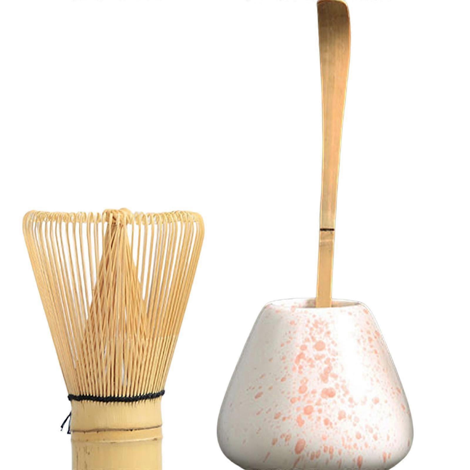 Matcha Whisk Ceremony Set (3pcs) - Whisk, Scoop, Tea Spoon & Bowl - Image 5