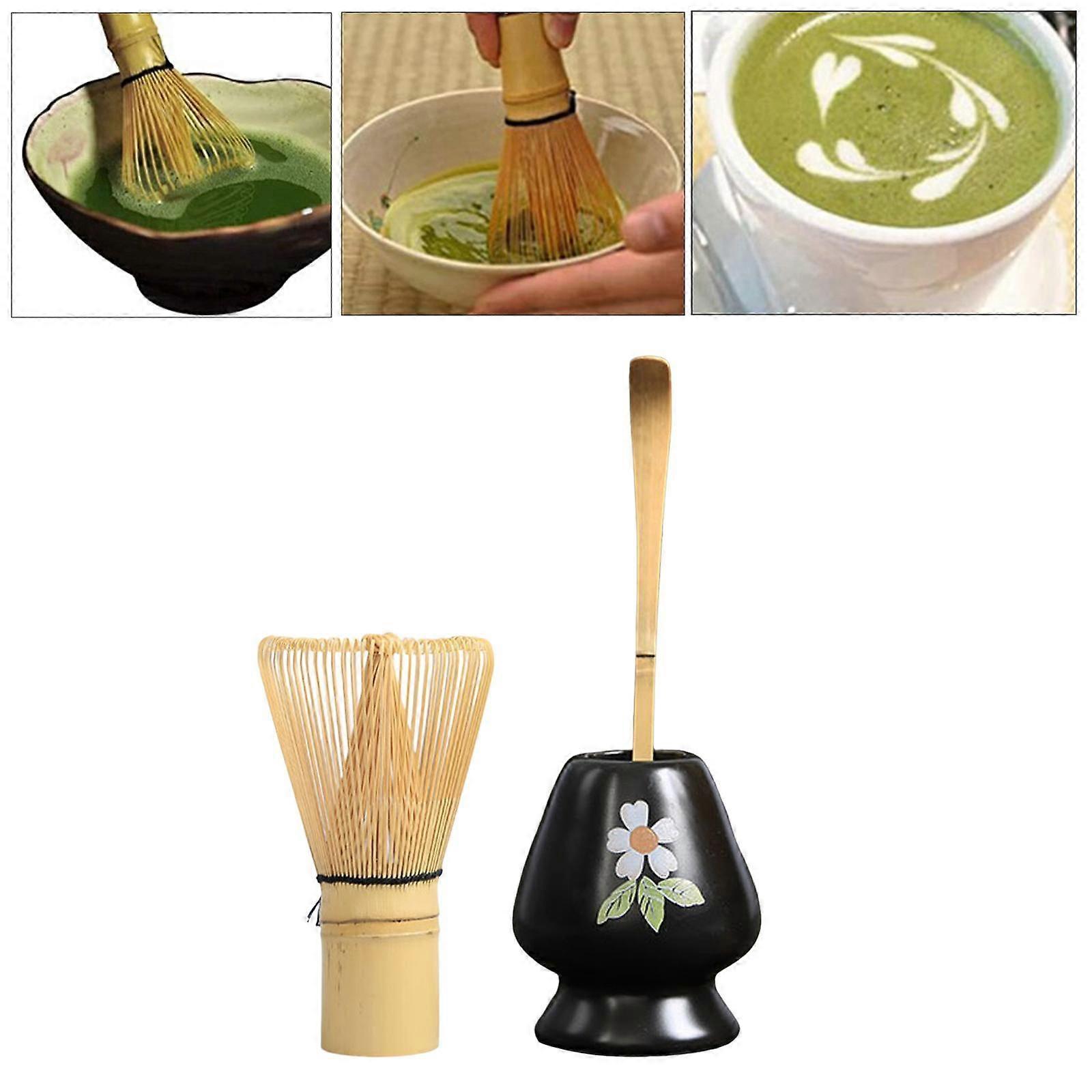 Matcha Whisk Ceremony Set (3pcs) - Whisk, Scoop, Tea Spoon & Bowl - Image 5