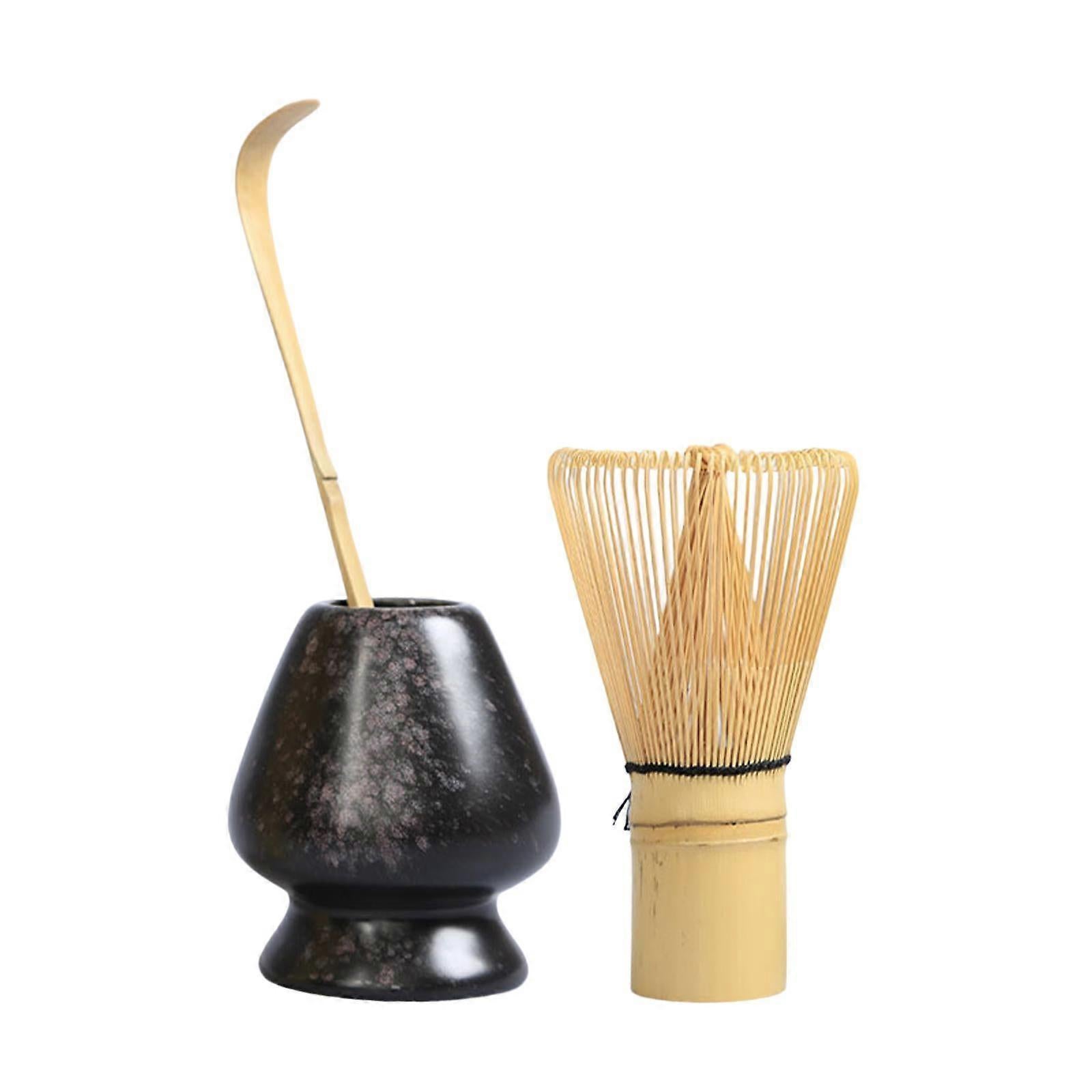 Matcha Whisk Ceremony Set (3pcs) - Whisk, Scoop, Tea Spoon & Bowl - Image 5