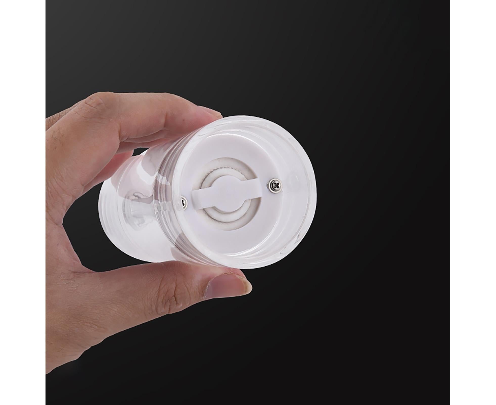 Refillable Pepper Grinder Adjustable Acrylic Minimalist Design Spices Mill Household Supplies-M - Image 4