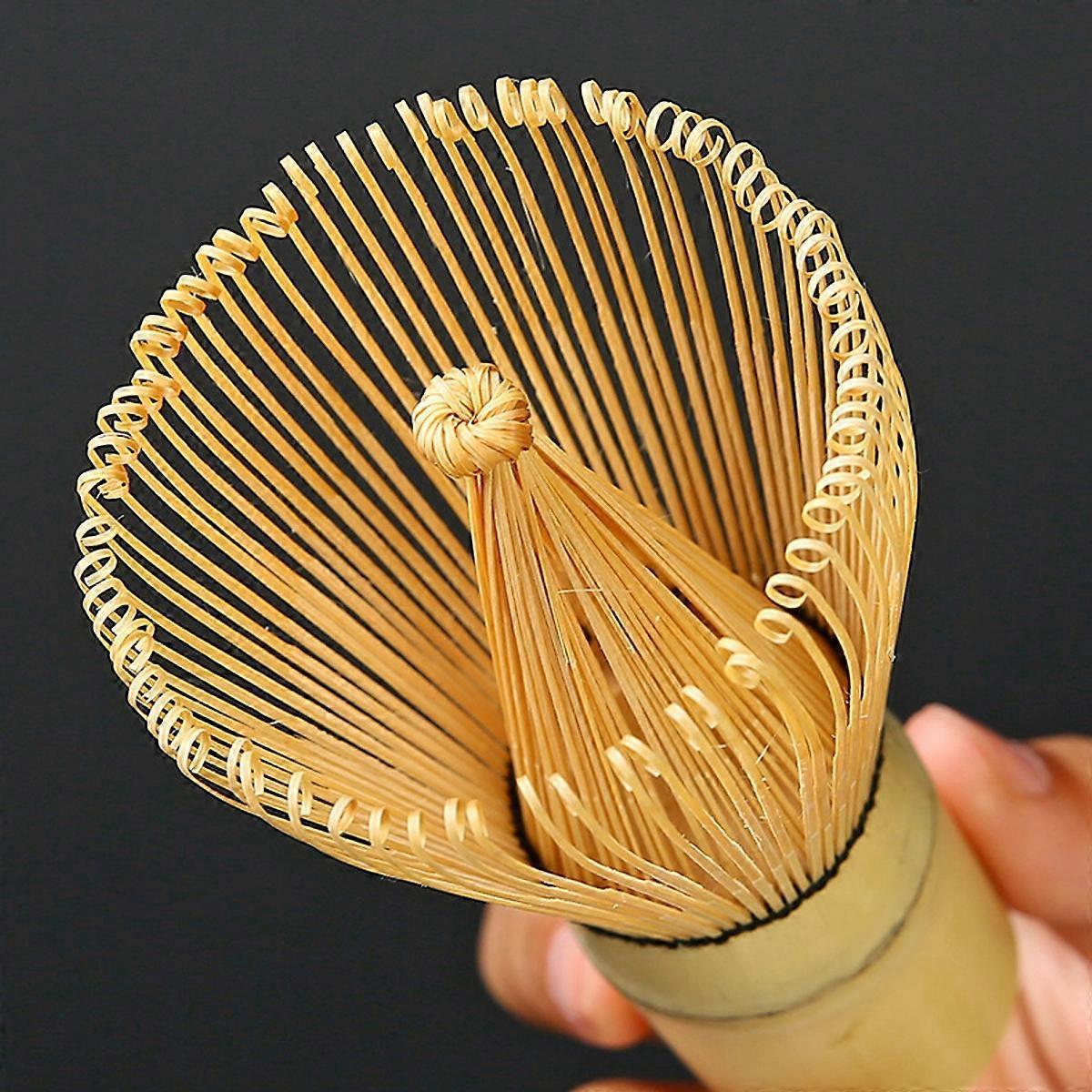 Matcha Kit (5pcs) - Bowl with Spout, Bamboo Whisk, Scoop, Holder, Stainless Sifter - Image 3