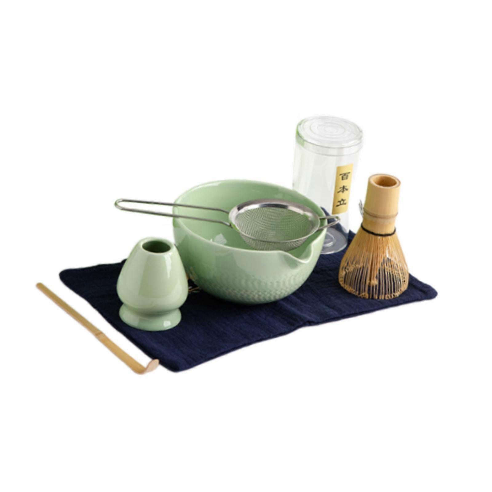 6pcs Matcha Whisk Set - Traditional Bowl, Teaspoon, Portable Sifter - Image 4