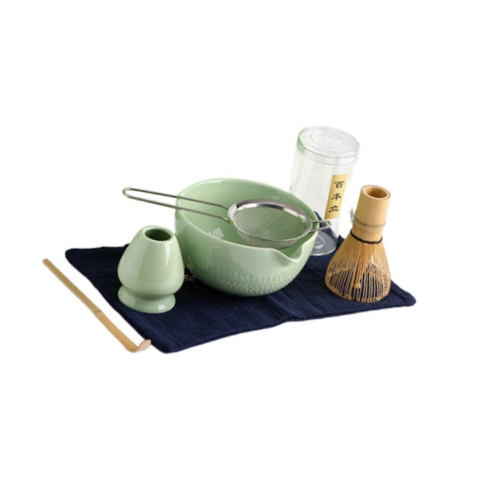 6pcs Matcha Whisk Set - Traditional Bowl, Teaspoon, Portable Sifter - Image 5