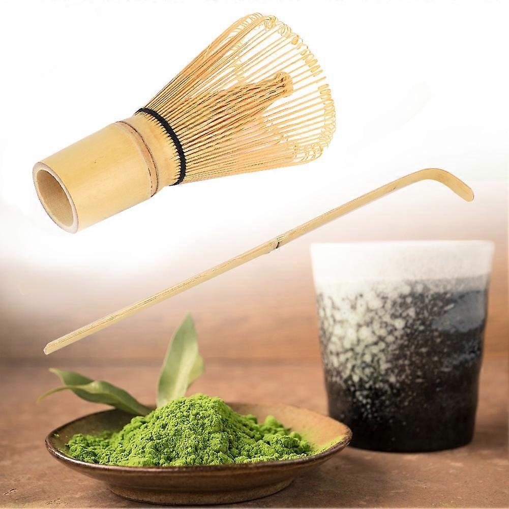 Bamboo Matcha Making Set - Whisk, Hooked Bamboo Scoop, Chashaku for Matcha Tea - Image 1