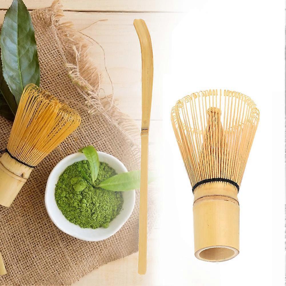 Bamboo Matcha Making Set - Whisk, Hooked Bamboo Scoop, Chashaku for Matcha Tea - Image 2