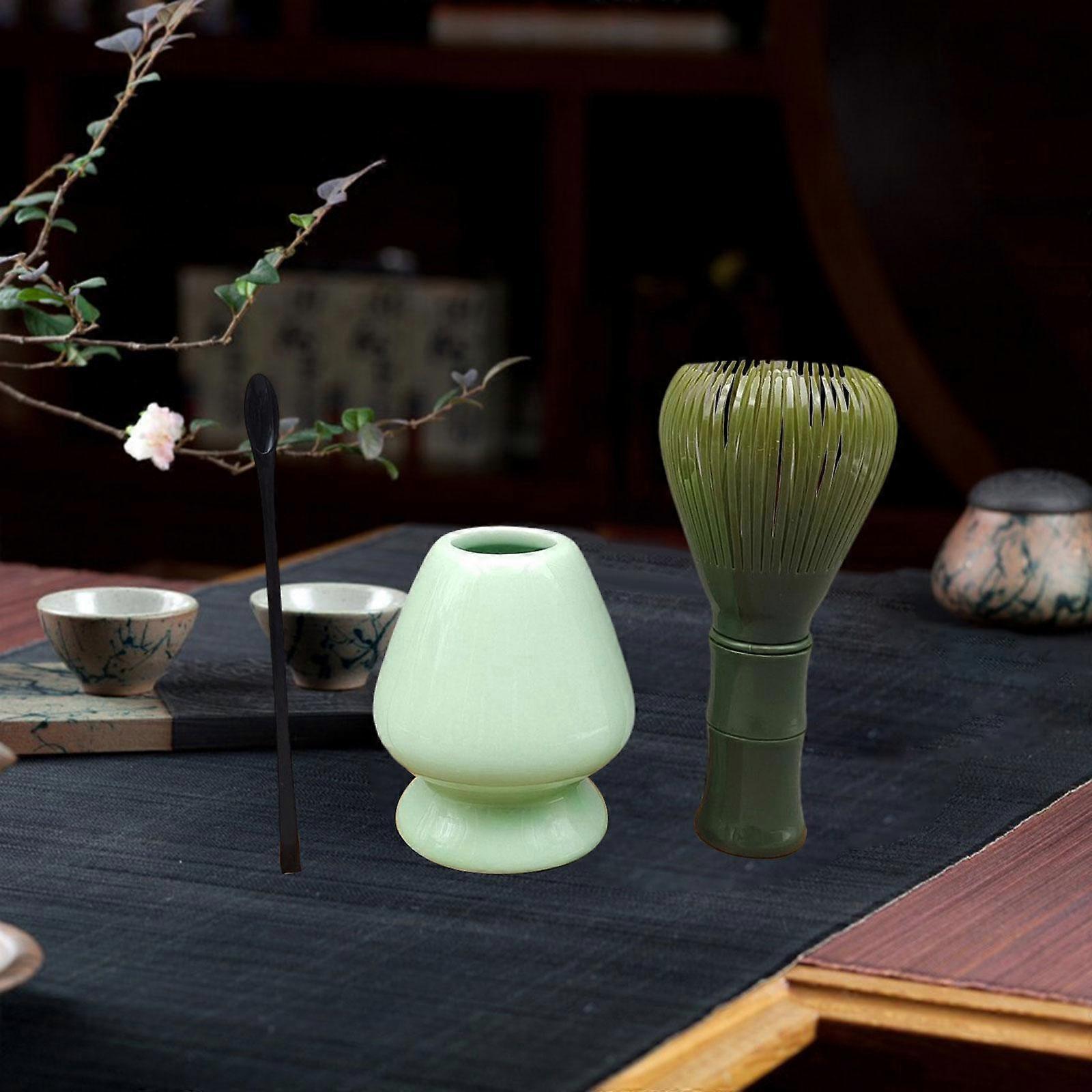 3pcs Matcha Whisk Set - Traditional Spoon, Tea Bowl, Matcha Accessories - Image 1