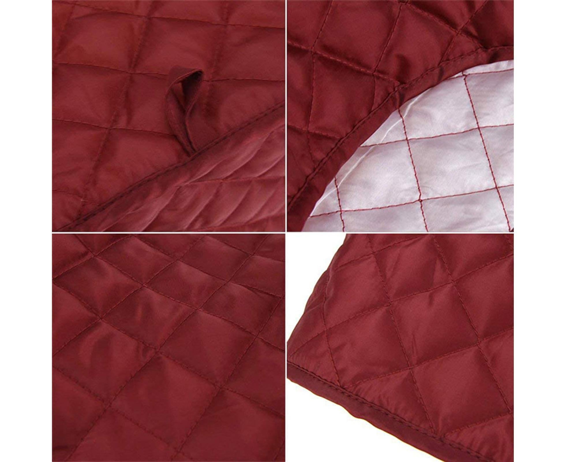 Toaster Cover Fine Stitching Poly Pongee Two Slice-Wine Red S - Image 1