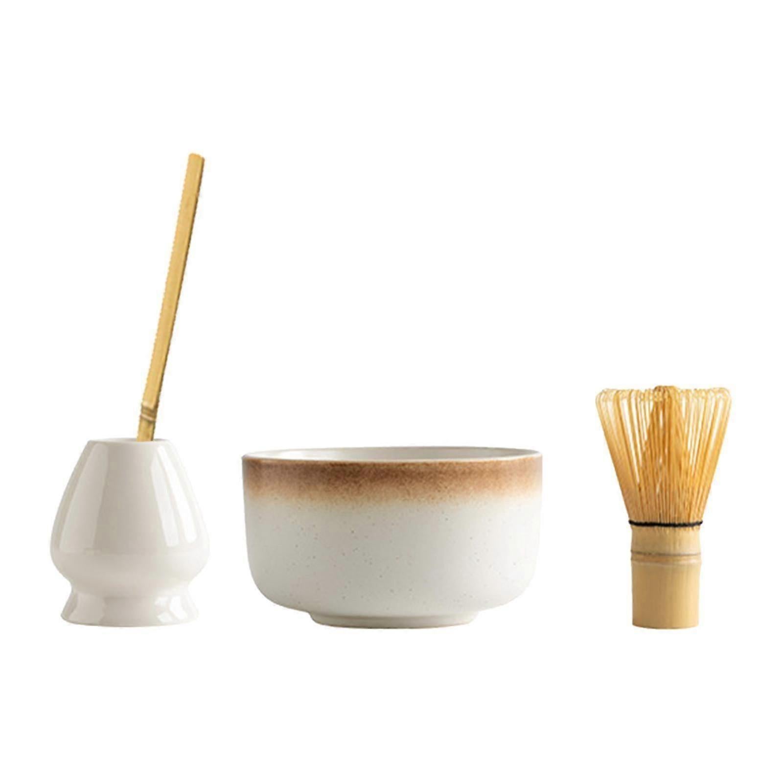 4pcs Matcha Ceremony Set - Bamboo Whisk, Traditional Utensils Kit for Gift/Home - Image 1