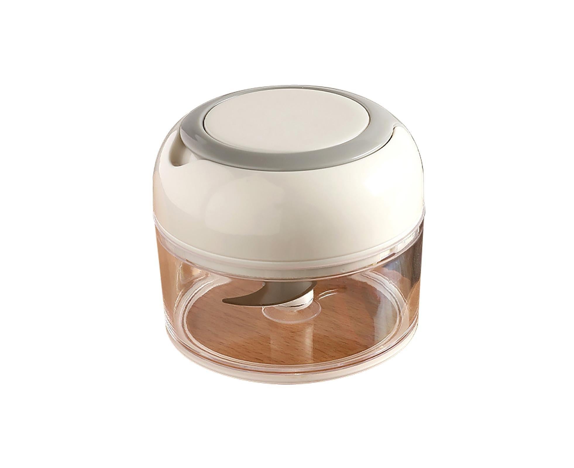 Effective Garlic Blender Multi-use PP Practical Food Grade Materials Garlic Chopper for Home-White - Image 1