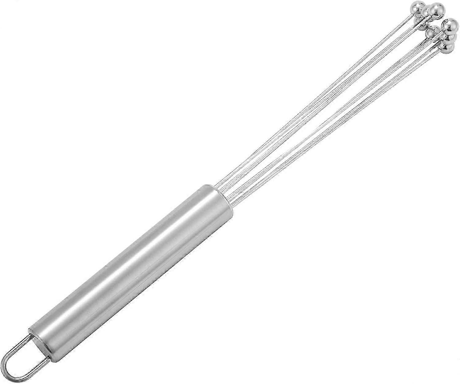 Stainless Wire Egg Whisk - 12inch Kitchen Broom for Mixing, Beating, Cooking - Image 1