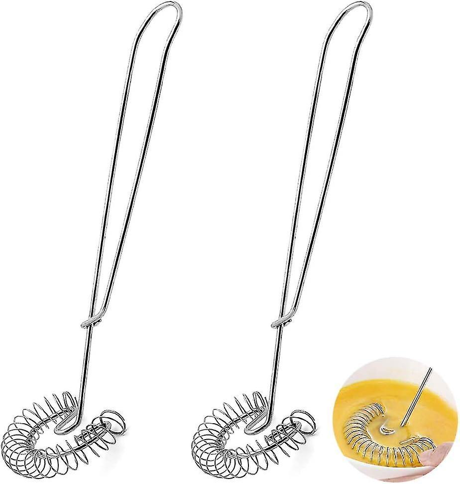 Magic Spiral Whisk Set - Stainless Steel Mixing and Whipping Tools (2pcs) - Image 1