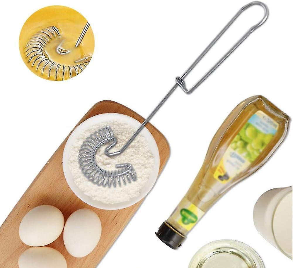 Magic Spiral Whisk Set - Stainless Steel Mixing and Whipping Tools (2pcs) - Image 3