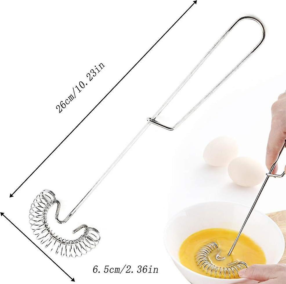 Magic Spiral Whisk Set - Stainless Steel Mixing and Whipping Tools (2pcs) - Image 4