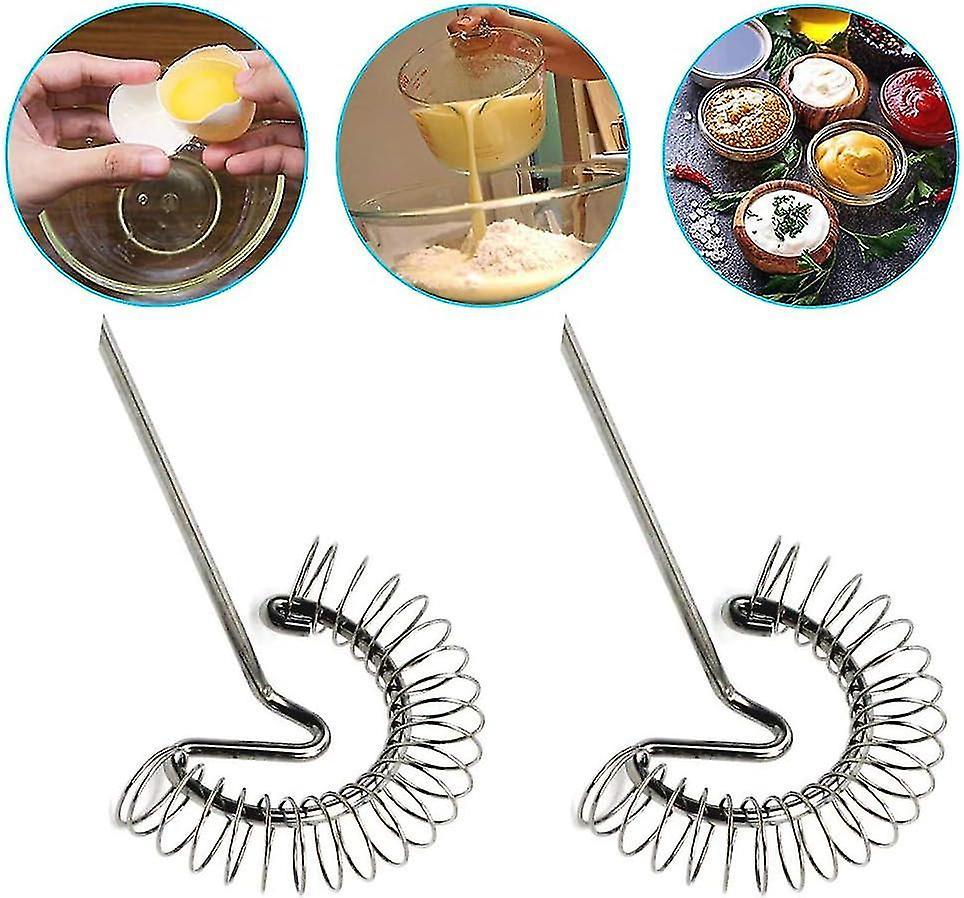 Magic Spiral Whisk Set - Stainless Steel Mixing and Whipping Tools (2pcs) - Image 5