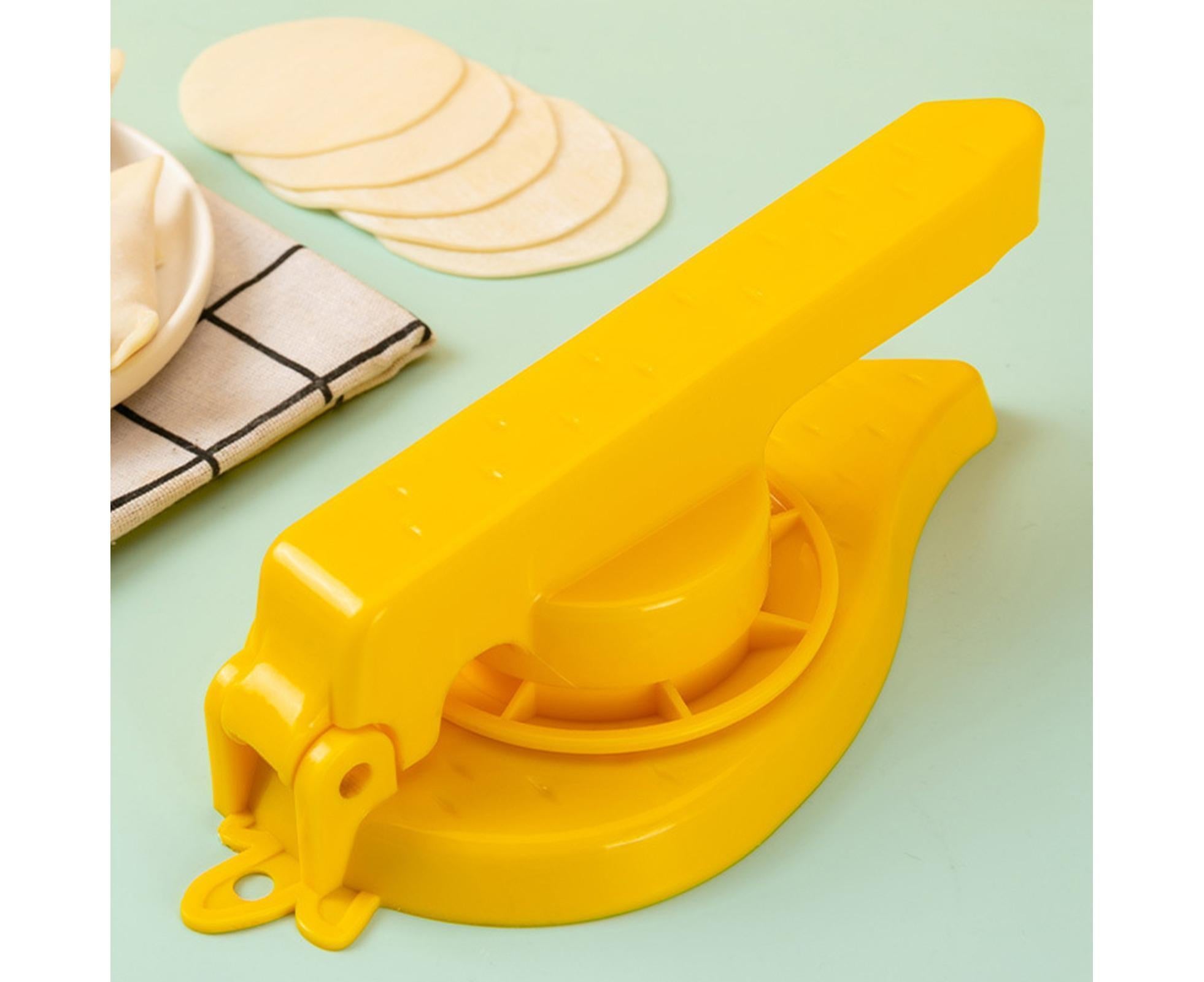 Dumpling Maker Quick Demoulding Reusable Non-slip Pressing Skin-Yellow - Image 2