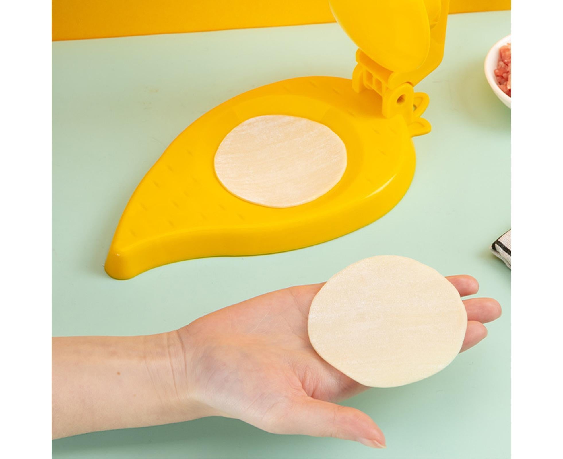 Dumpling Maker Quick Demoulding Reusable Non-slip Pressing Skin-Yellow - Image 3