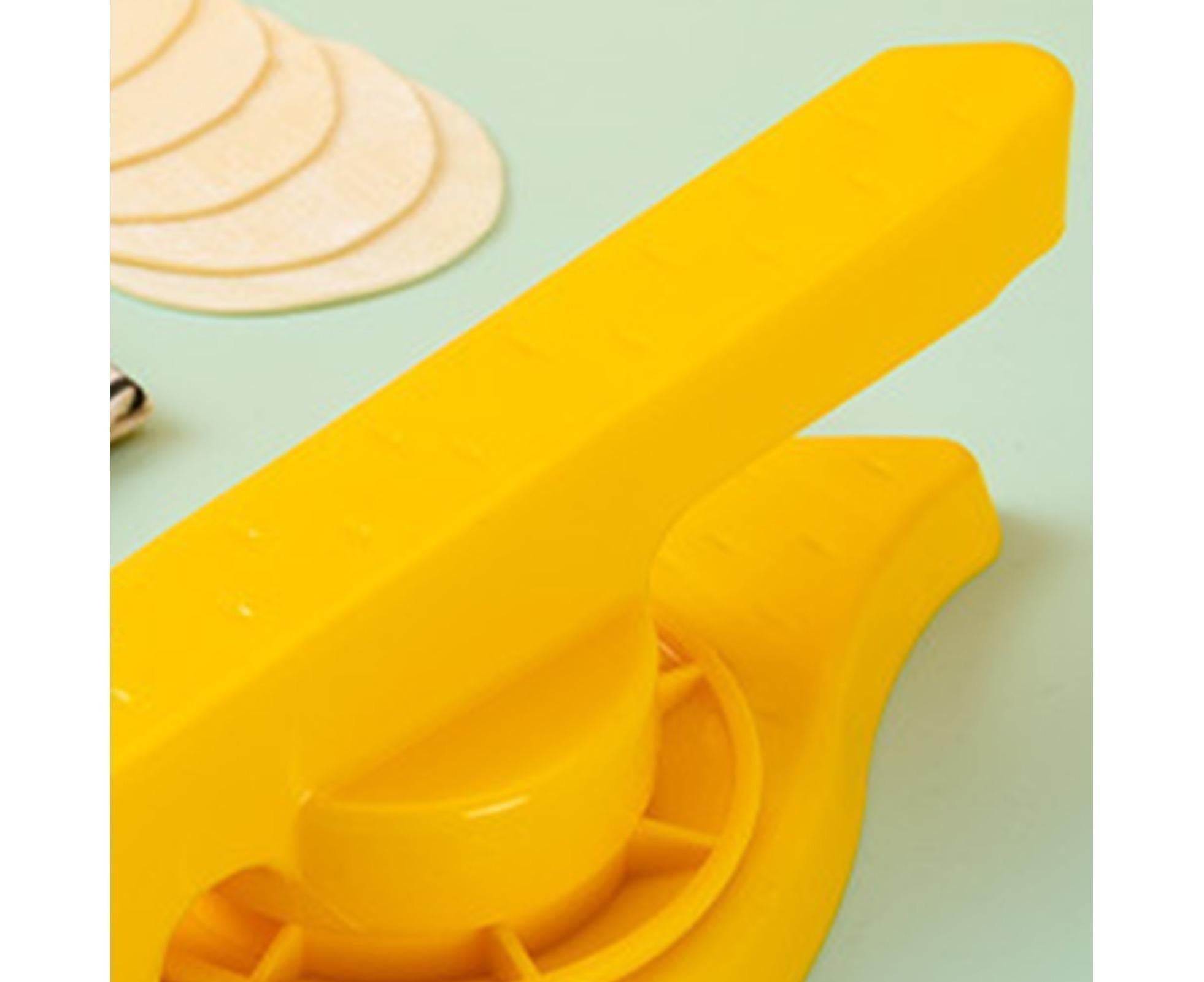 Dumpling Maker Quick Demoulding Reusable Non-slip Pressing Skin-Yellow - Image 4