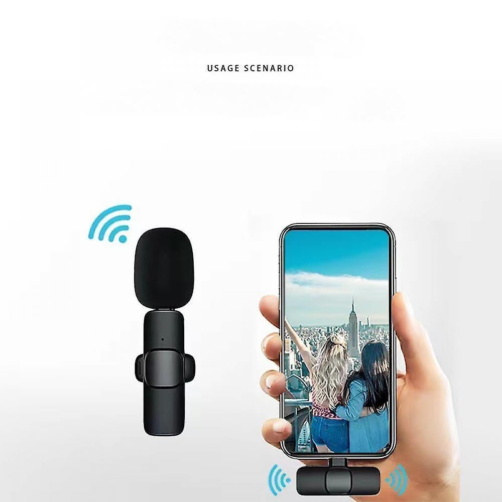 2pcs Wireless Lavalier Microphones - Clip-on Mic for iPhone, iPad, Video, Podcast - Image 2
