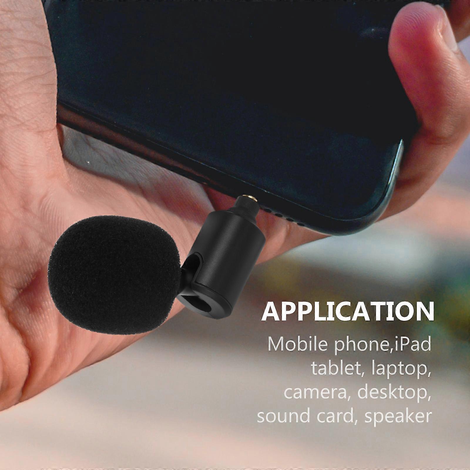 3.5mm Recording Microphone - PC, Smartphone, Podcast, Meeting, Wireless Mic - Image 2