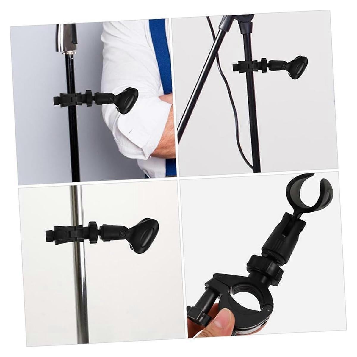 Microphone Stand Clip - Universal Mic Clamp for Desktop or Tripod Stand - Image 2