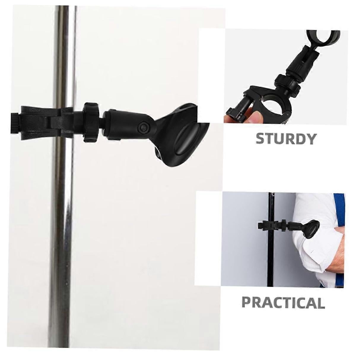Microphone Stand Clip - Universal Mic Clamp for Desktop or Tripod Stand - Image 5