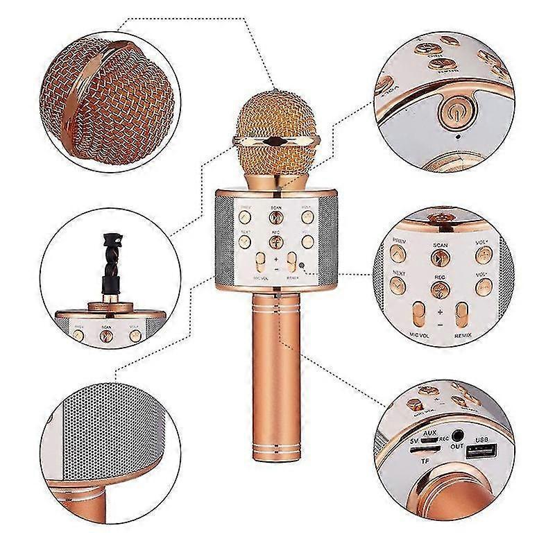 Bluetooth Wireless Microphone - KTV Singing Mic for iPhone, PC, Headset Use - Image 4