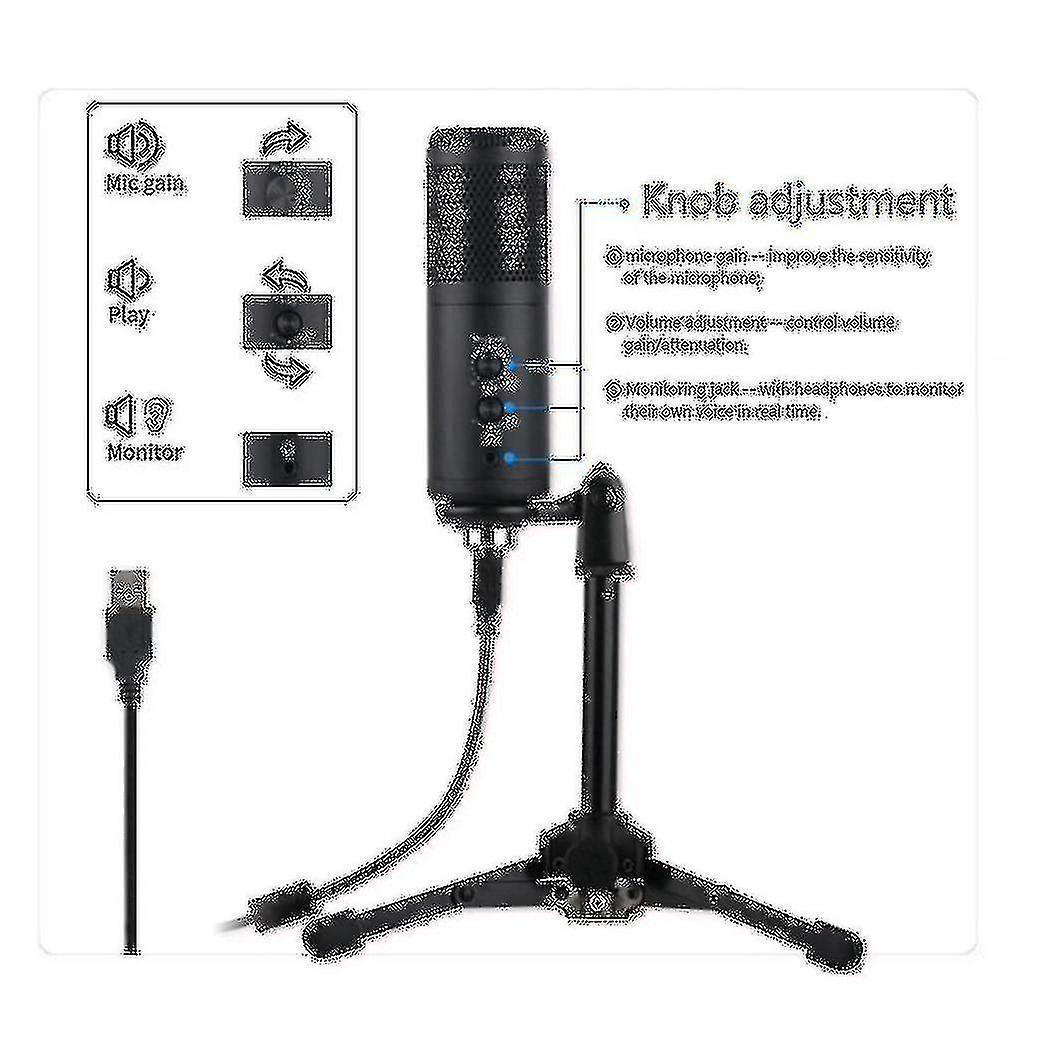 Professional USB Condenser Microphone - Studio Grade Recording Mic - Image 2