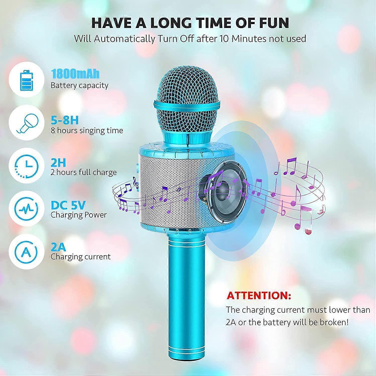 Portable Wireless Handheld Karaoke Microphone - babies Microphone - Image 2