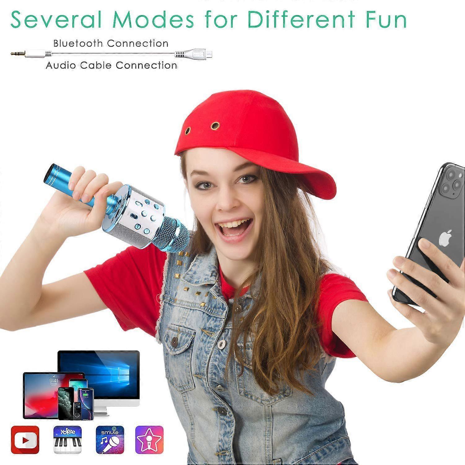 Portable Wireless Handheld Karaoke Microphone - babies Microphone - Image 5