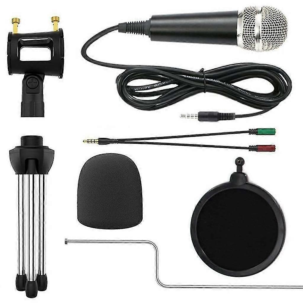 Metal Condenser Microphone Set - PC/Laptop Studio Recording Microphone Kit - Image 2