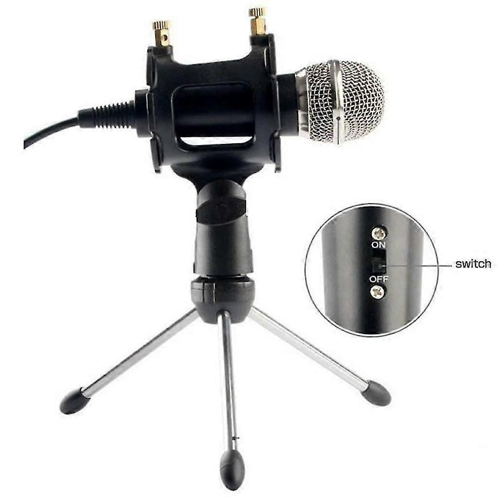 Metal Condenser Microphone Set - PC/Laptop Studio Recording Microphone Kit - Image 4