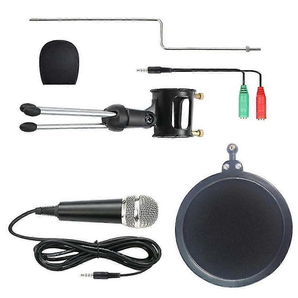 Metal Condenser Microphone Set - PC/Laptop Studio Recording Microphone Kit - Image 5