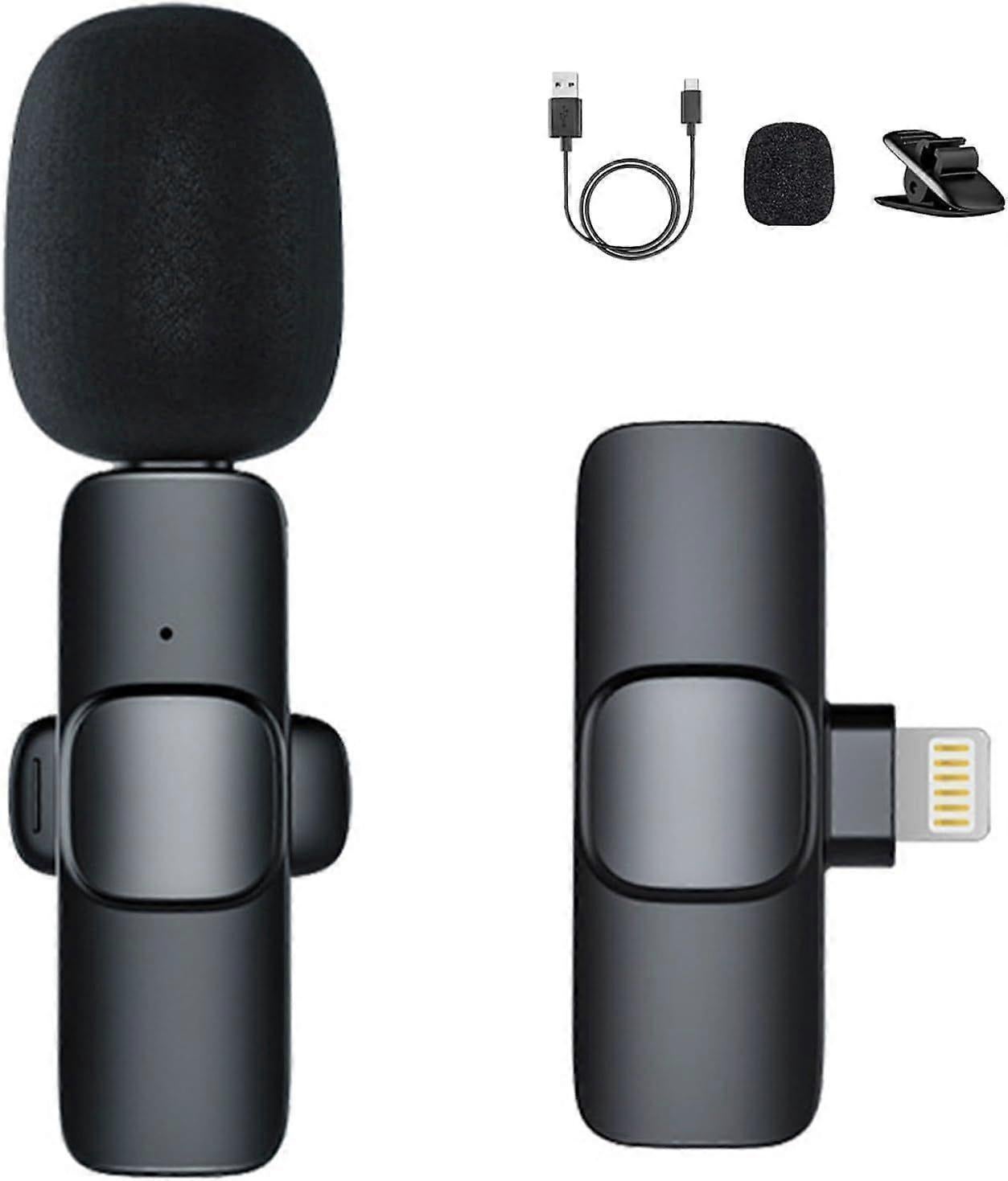 K8 Wireless Lavalier Microphone - Clip-on Mini Mic for Streaming or Interviews - Image 1