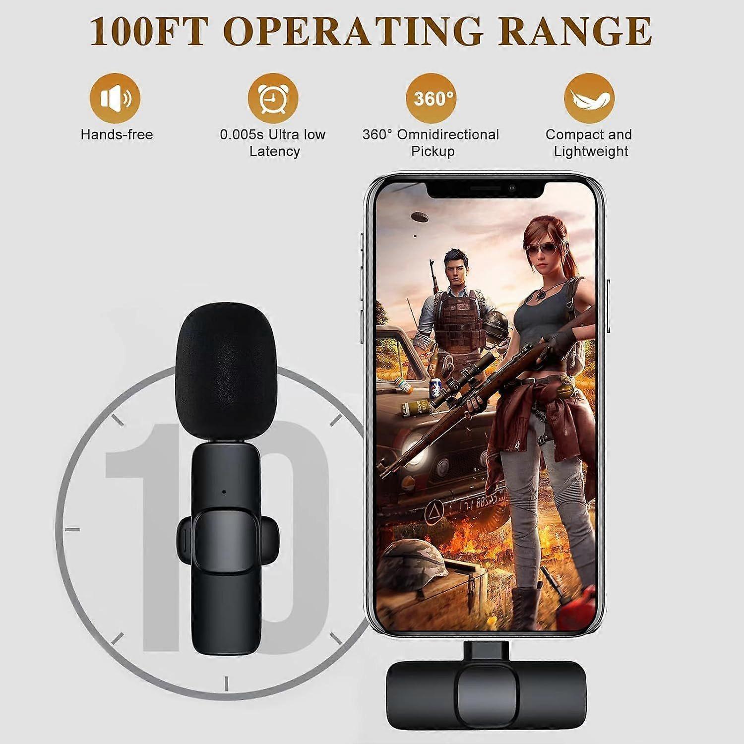 K8 Wireless Lavalier Microphone - Clip-on Mini Mic for Streaming or Interviews - Image 3