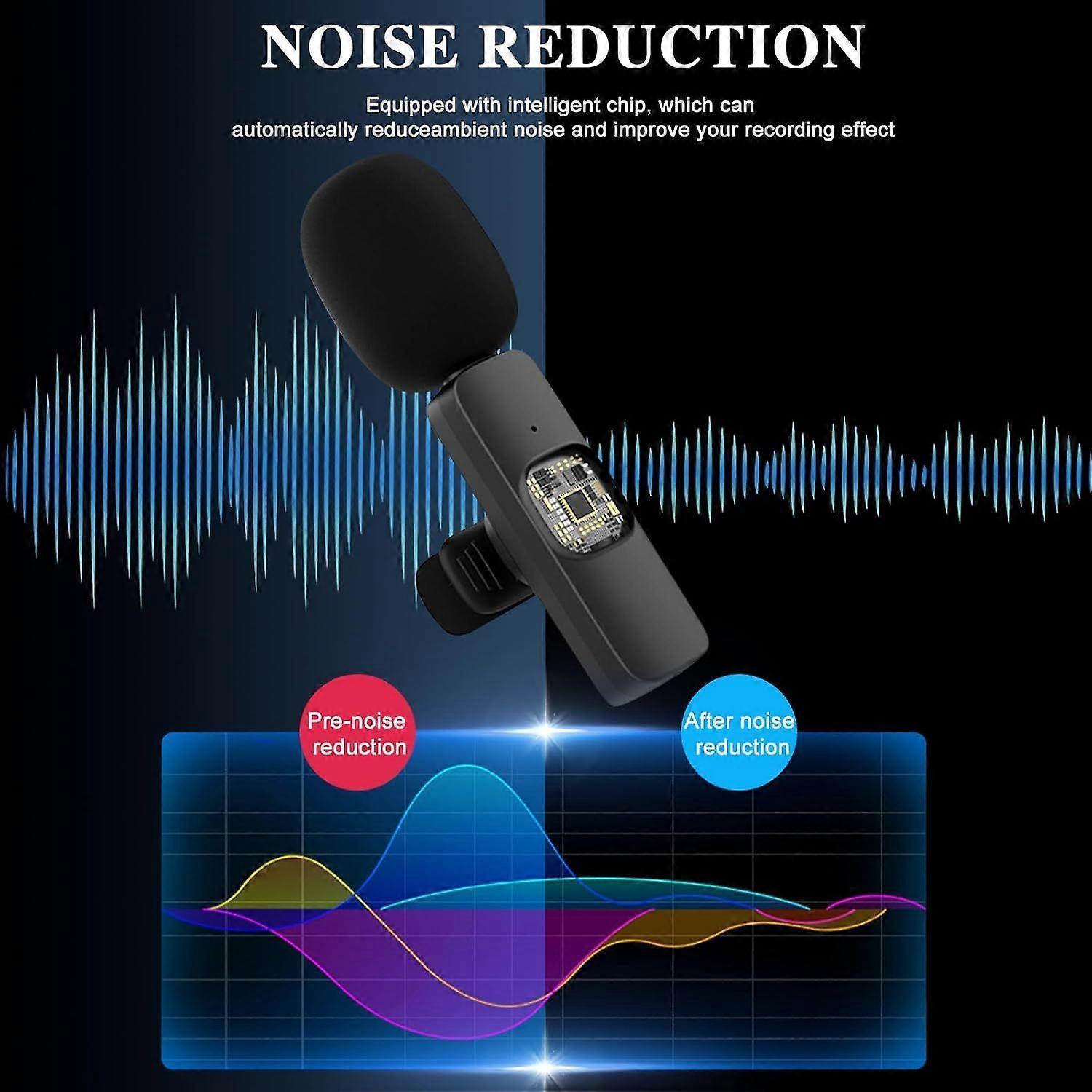 K8 Wireless Lavalier Microphone - Clip-on Mini Mic for Streaming or Interviews - Image 5
