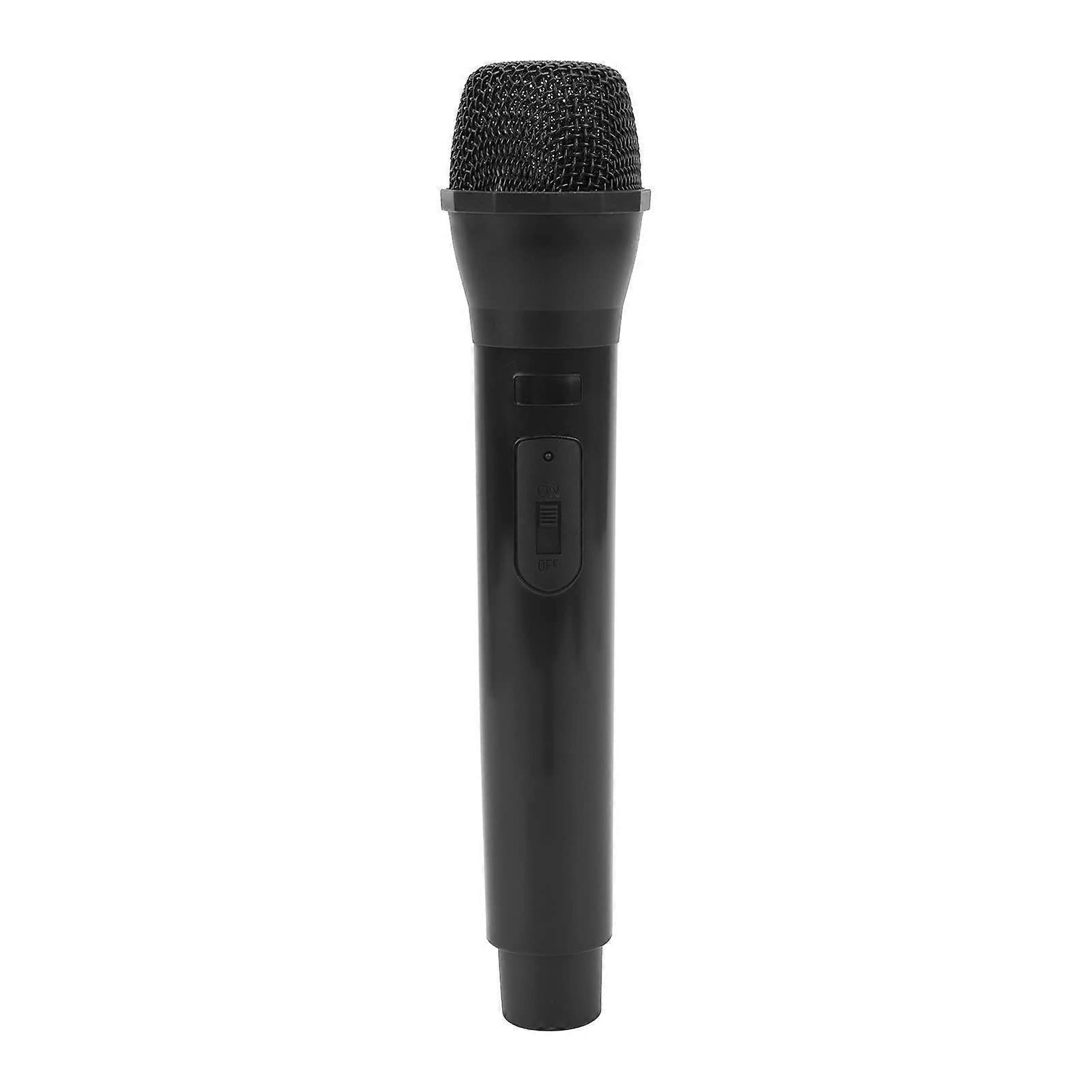Prop Microphone - Black Plastic Fake Karaoke Mic for Stage or Party Use - Image 1