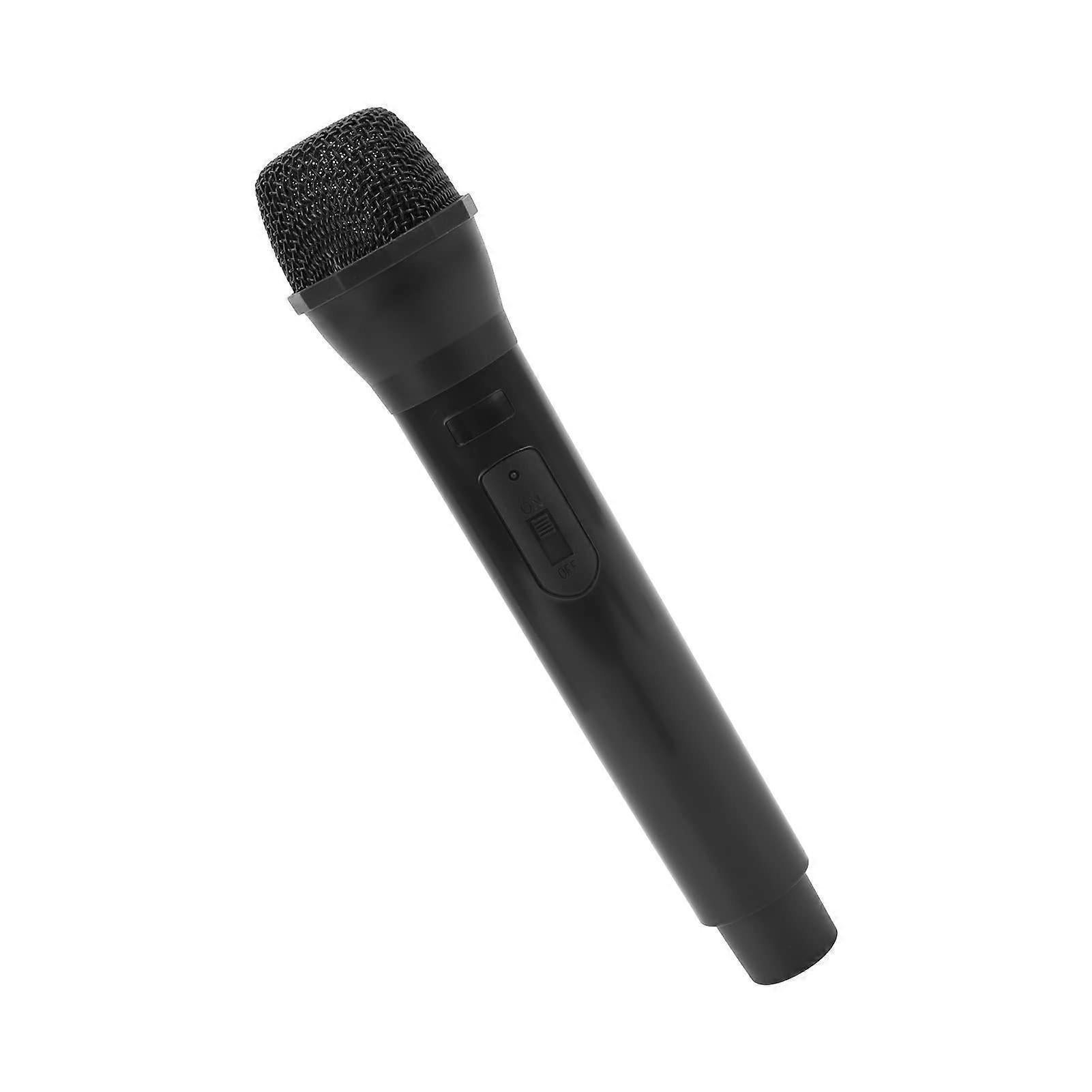 Prop Microphone - Black Plastic Fake Karaoke Mic for Stage or Party Use - Image 2