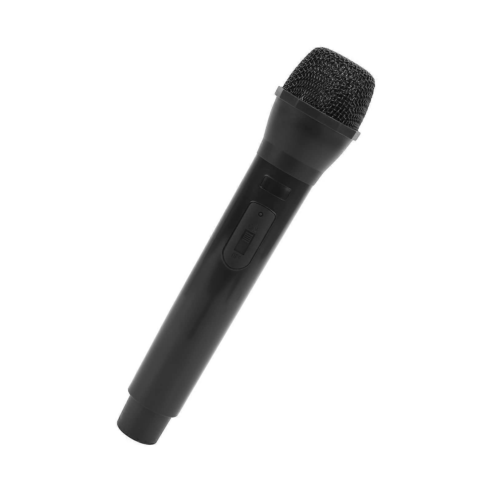 Prop Microphone - Black Plastic Fake Karaoke Mic for Stage or Party Use - Image 3