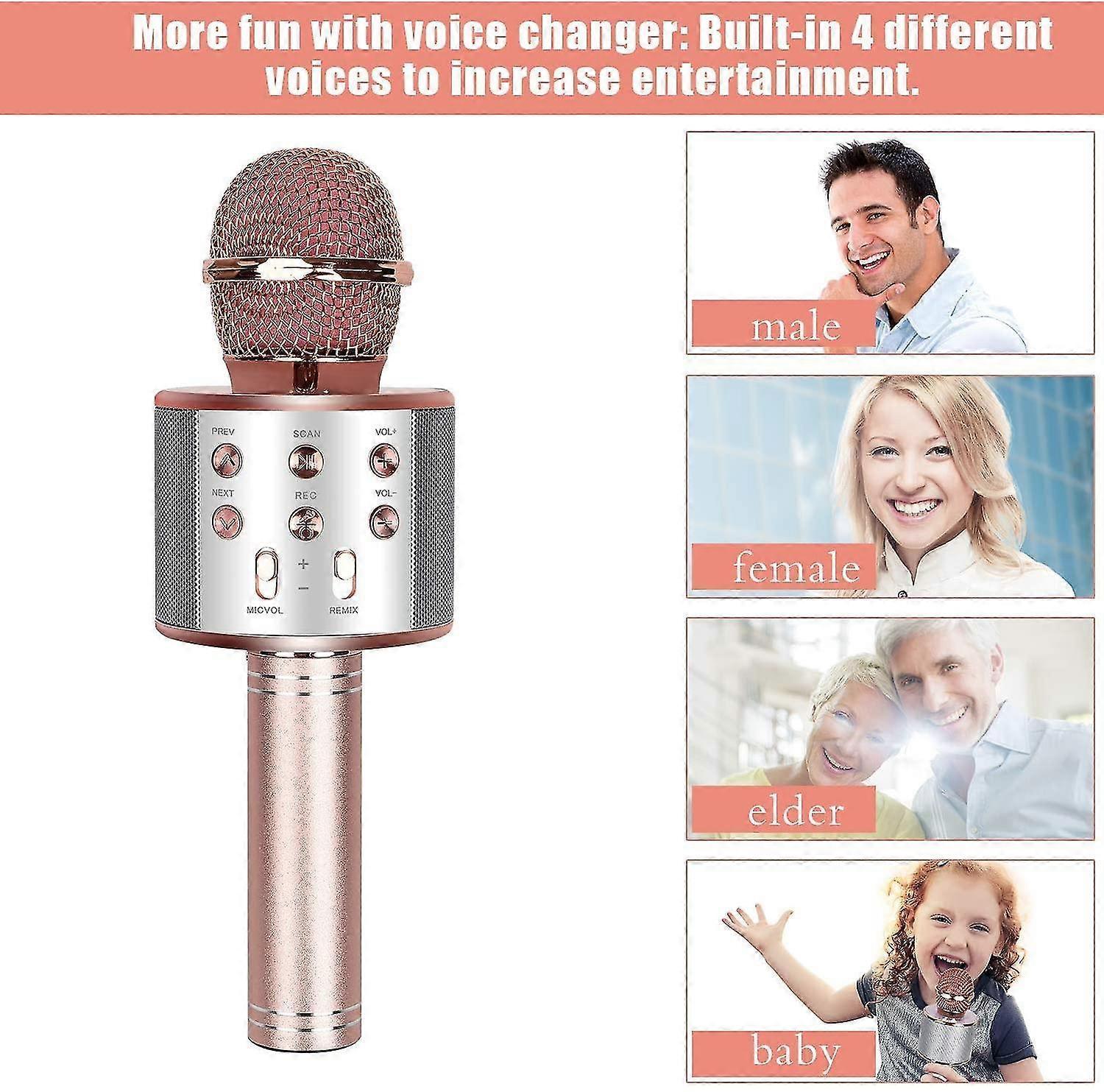 Bluetooth Karaoke Microphone - Mobile Phone Wireless Mic for Singing - Image 3