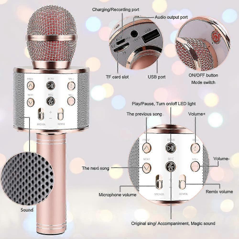 Bluetooth Karaoke Microphone - Mobile Phone Wireless Mic for Singing - Image 4