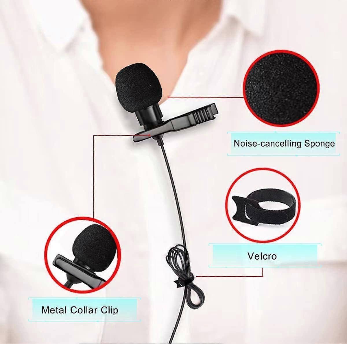 Type-C Lavalier Microphone - Clip-on Mic with Monitoring Interface for Phone - Image 2